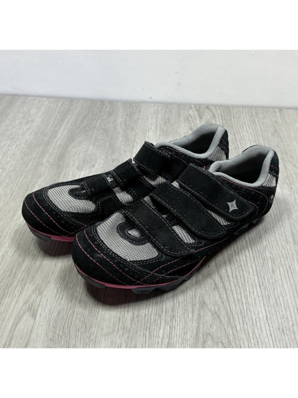 Specialized Geometric Black & Pink Women's Cycling Spining Shoes Size 9